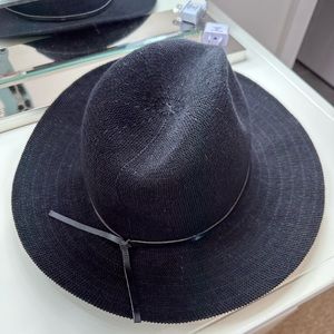 Wyeth Black Woven Hat